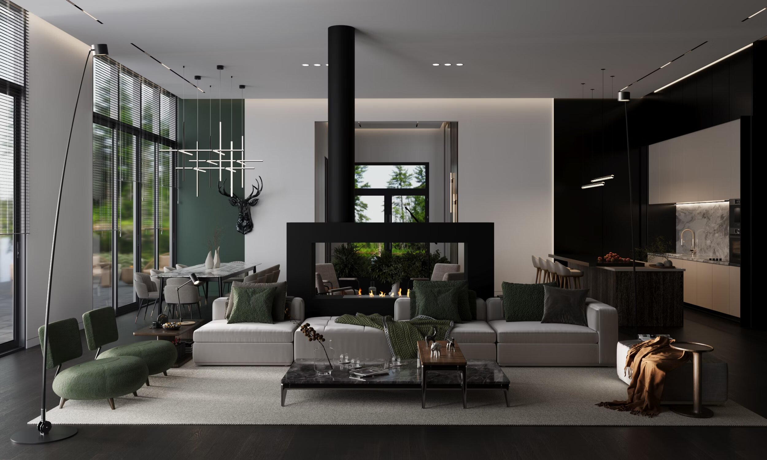 Contemporary Living Area