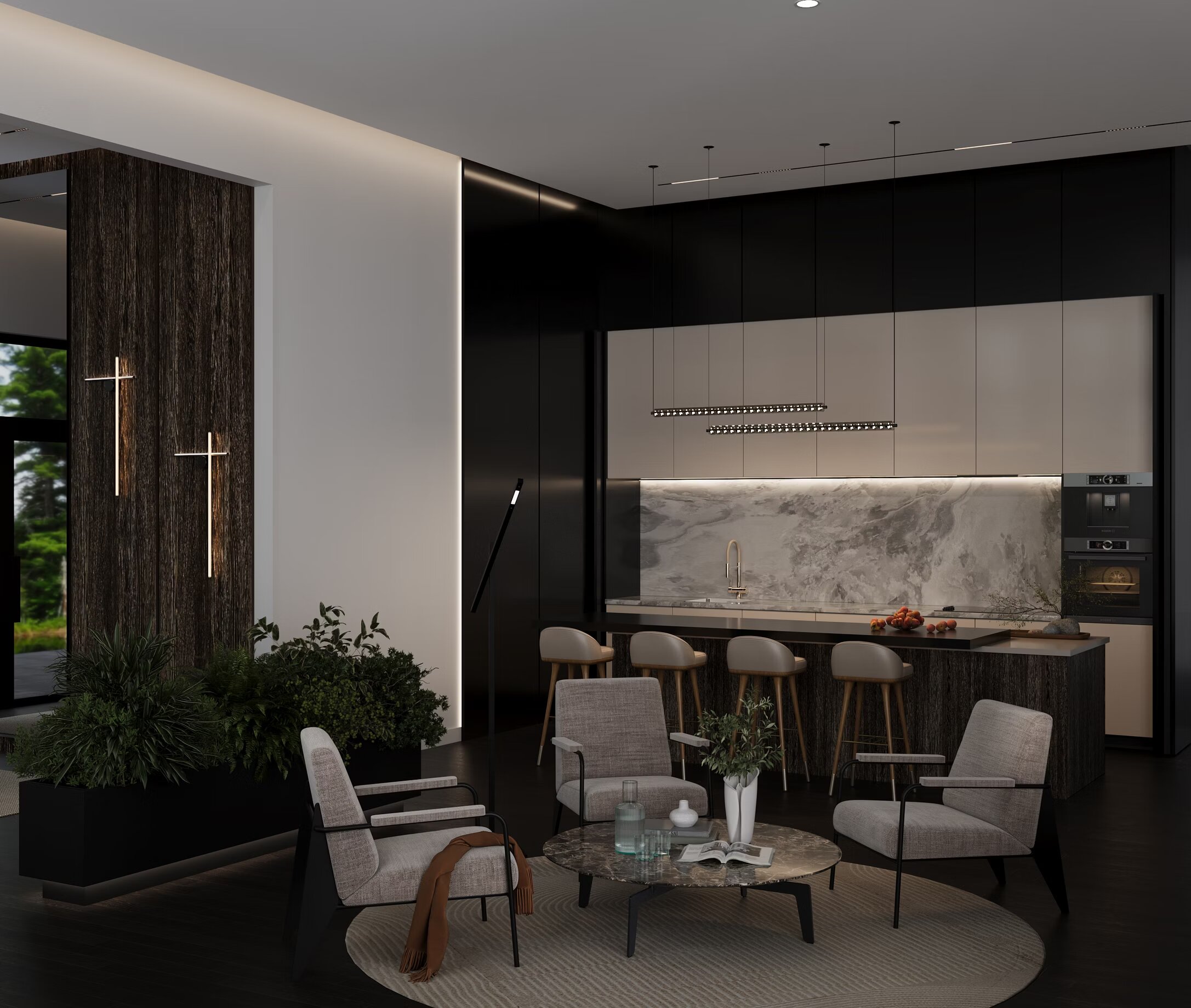 Contemporary Living — Lighting detail