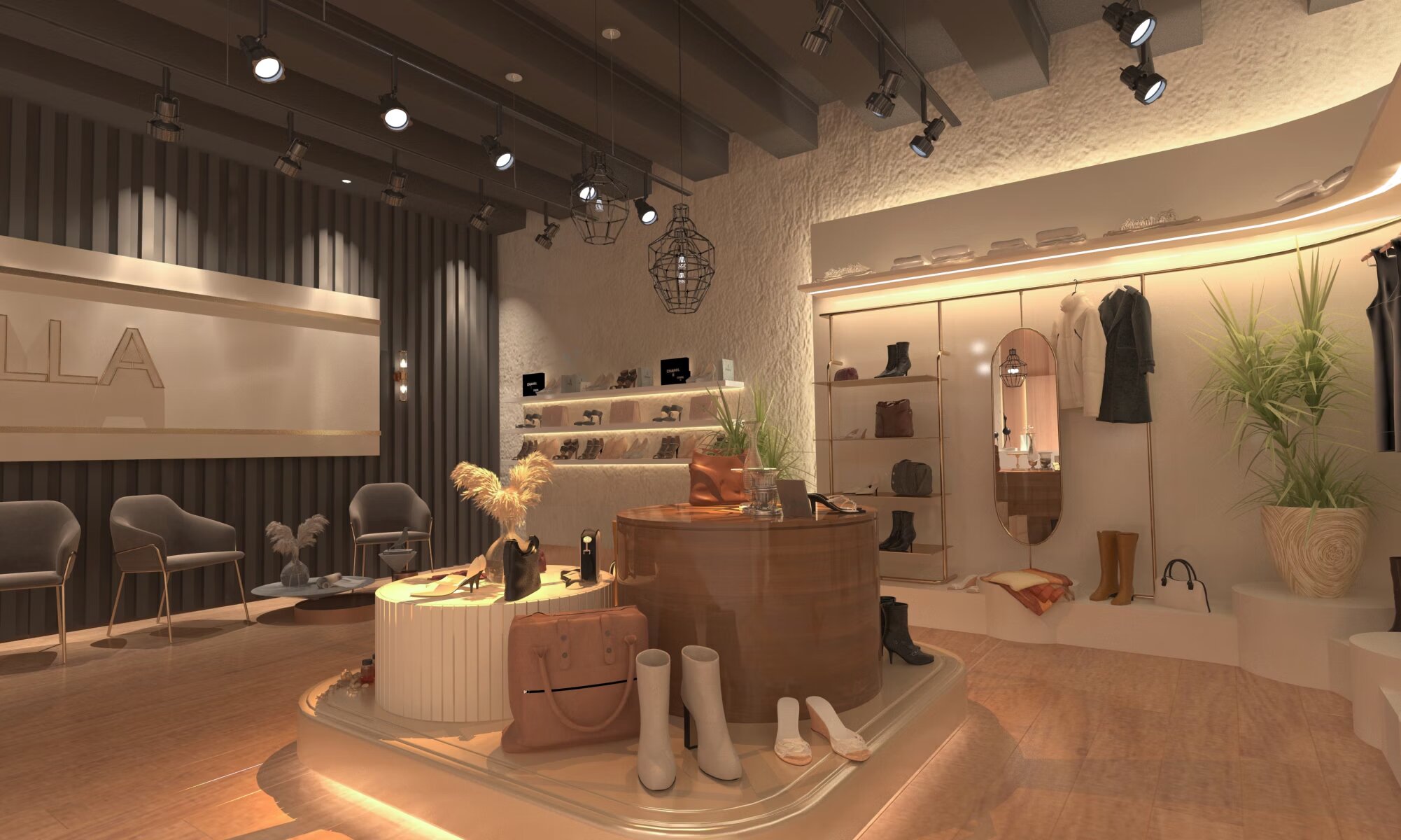 Bella Boutique — Display wall
